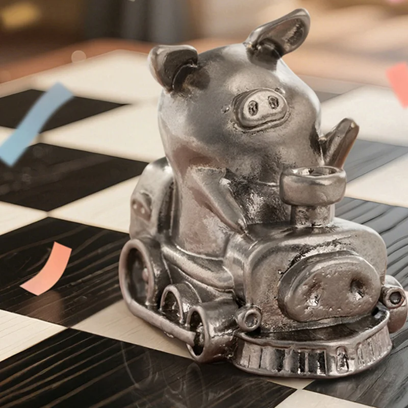 TOYZERO LuLu Rich Pig Action Chess Piece Series Anime Action Figure Guess Bag Ornament Figurines Desktop Dolls Model Gift