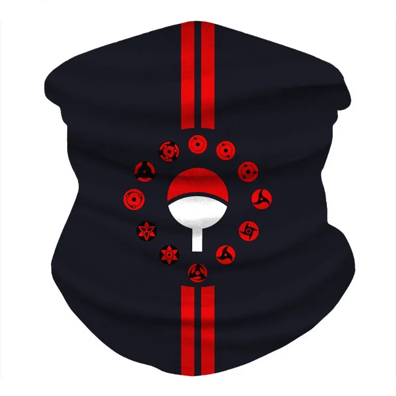 Naruto Cosplay Itachi Bandana Mask Men Cycling Anime Masks Winter Cartoon Mask Scarf Neck Mask Breathable Outdoor Warm Bib Gift