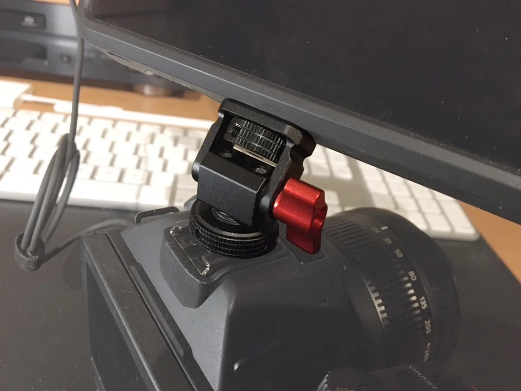 Monitor EVF Ständer Halter Kaltschuh Halterung für Kamera Feld Monitor Mikrofon Blitzschuh 180 Grad verstellbare Stabilisator Halterung – Detail 35