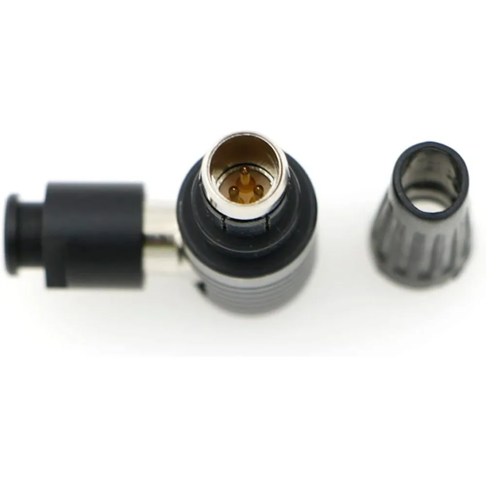 Alvin’s Cables Fischer 3 Pin Male Connector RS 3 Pin Plug S102 for ARRI Alexa, for Sony Venice, RED DSMC2 Right Angle 12 O’Clock