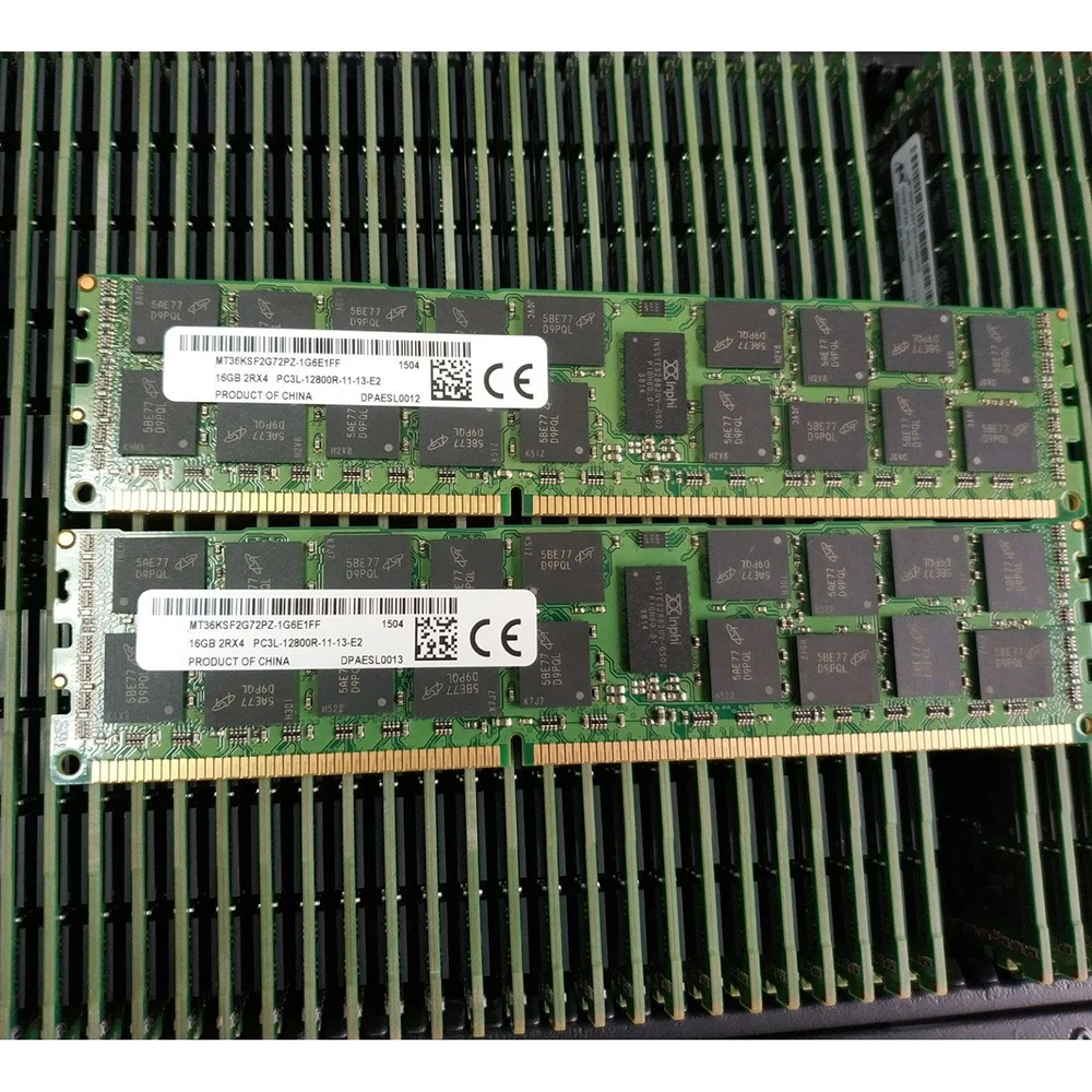 

1PCS MT36KSF2G72PZ-1G6E1FF 16G 16GB For MT RAM 2RX4 1600 DDR3L PC3L-12800R Server Memory High Quality Fast Ship