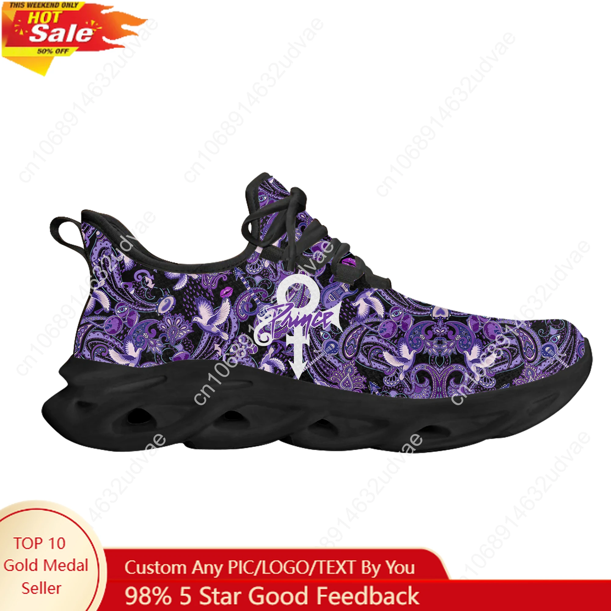 

Prince Rogers Nelson Running Sneakers Mens Womens Sports Shoes Sneaker Lace Up Mesh Footwear Tailor made Shoe Black