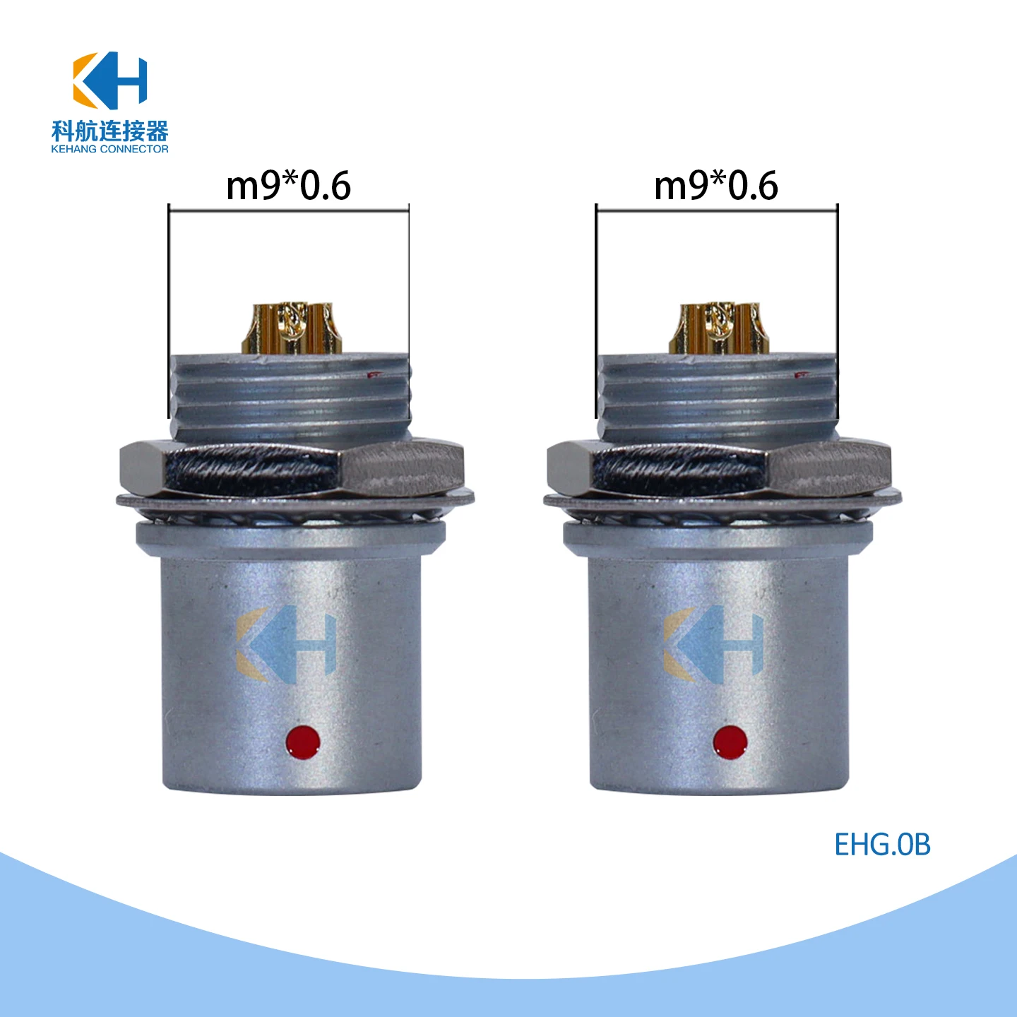 Compatible Lemo Odu Connector EHG Aviation Fixed Socket 0B1B 2-9Pin Durable Electrical Connection for Aviation Equipment