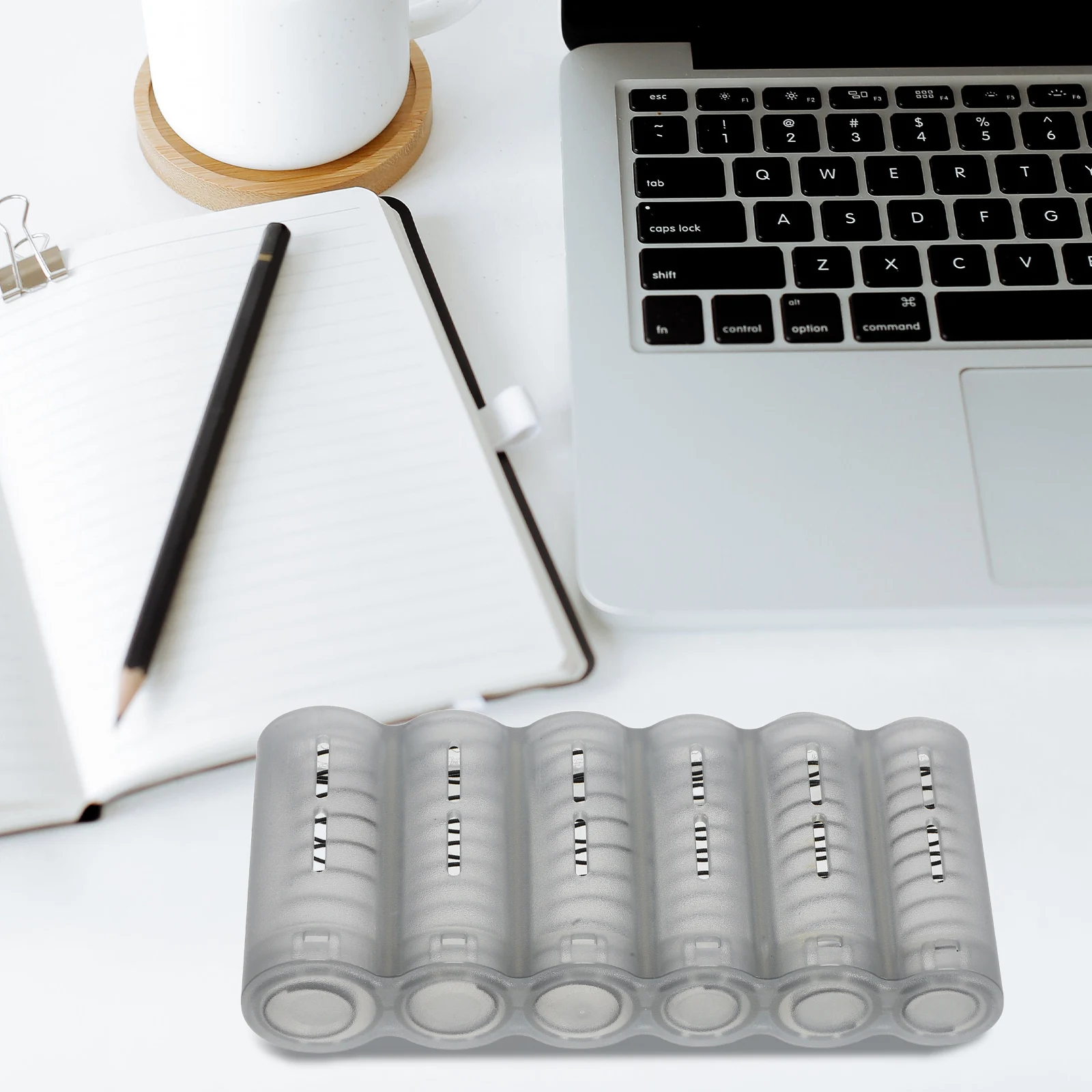 6-Slot Holder Portable Plastic Dispenser for Travel Daily Use Lightweight Compact Organizer Storage Box