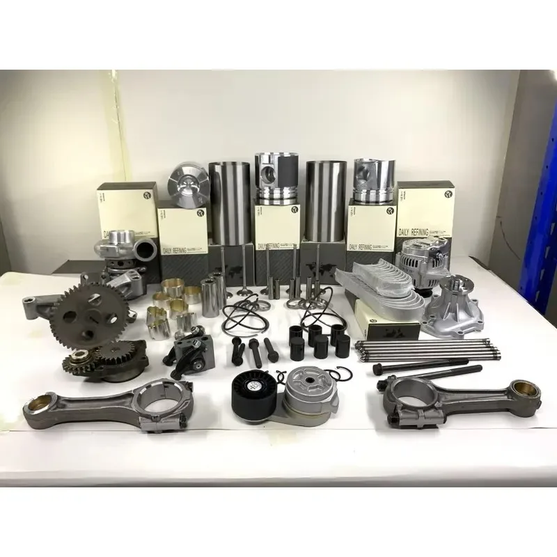2026for 4M40 4D32 4D33 S4E 6D31 4M50 6M60 Engine Rebuild Kit Cylinder Liner Piston Ring Gasket Set Auto Parts