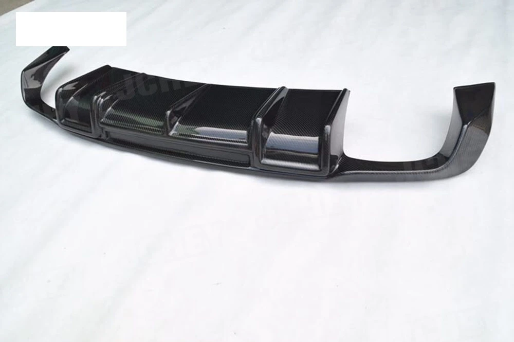 Rear Bumper Lip Spoiler Diffuser for Audi A3 Sline S3 Sedan 4 door Not A3 Standard 2014 2015 2016 FRP Carbon Fiber Car Styling view 3