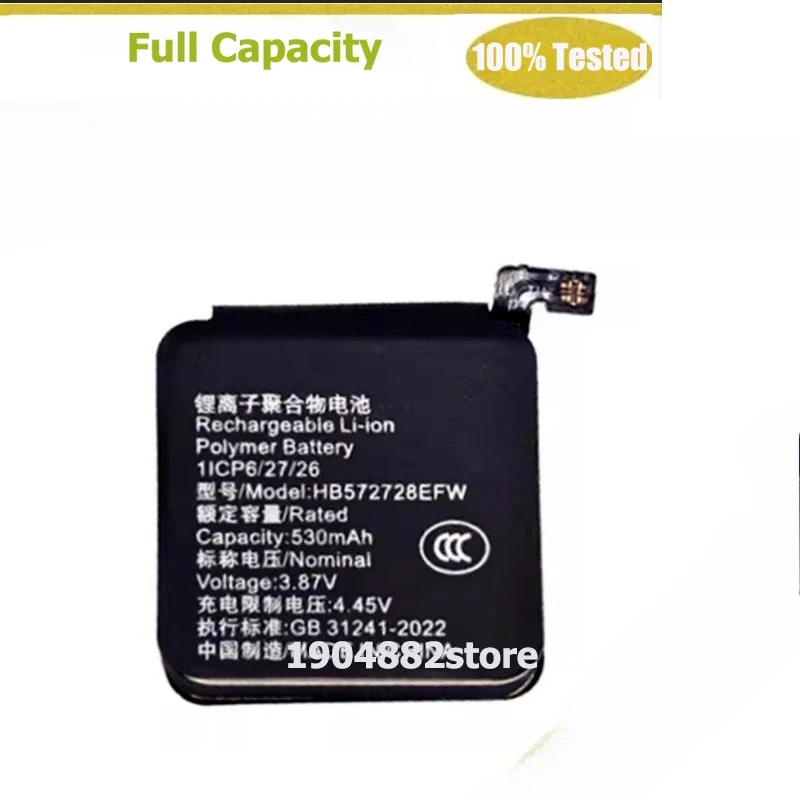 

Полная емкость для HUAWEI GT3 Pro 46 мм GT3PRO 46 мм аккумулятор для часов HB572728EFW HB572727EFW Замена