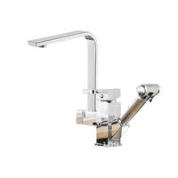 Black Kitchen Sink Faucet Chrome Pull Out Bidet Spray Mixer Tap Hot/Cold Water Taps Crane Stainless Rotatable Steel