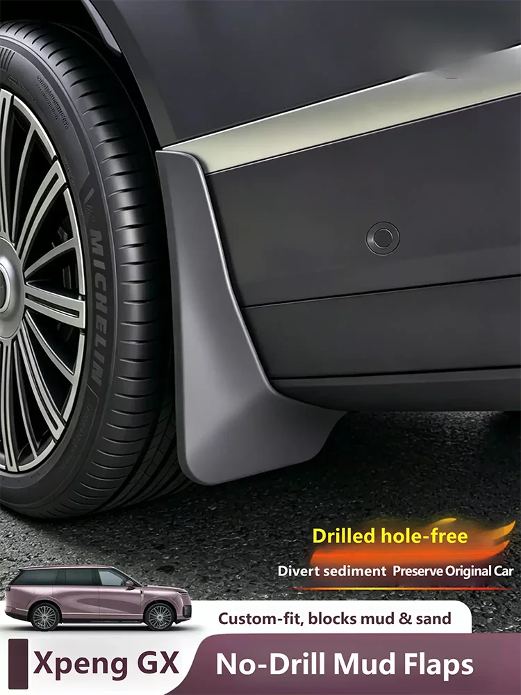 For Xpeng GX 2026 2027 Mud Flaps Mudflap Front Rear Fender Anti-splash Mudguards Guard Splash Car Accessories 4 Pieces