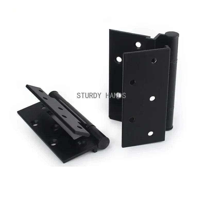 1 piece of black thickened aluminum window hinge 50/70 type flat door and window hinge hardware accessory