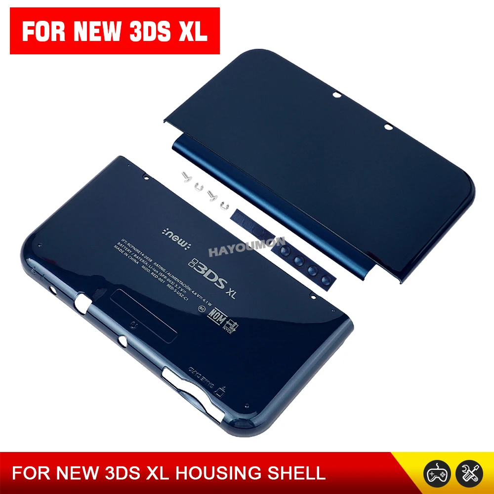 Blaue Farbe für NEW 3DS XL Ober- und Untergehäuse A&E Ersatz-Frontplatte für NEW 3DS XL Gaming-Konsole Zubehör – Detail 2