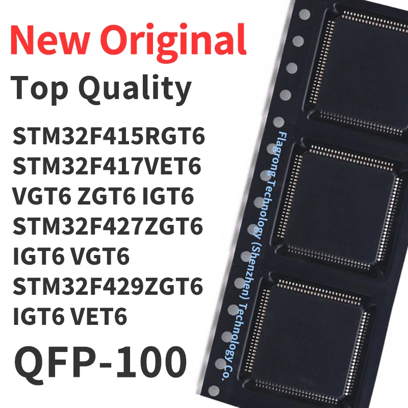 (1 Piece) STM32F429IGT6 STM32F429ZGT6 STM32F427VGT6 STM32F427IGT6 STM32F427ZGT6 STM32F417IGT6 QFP-100 Original New Chip