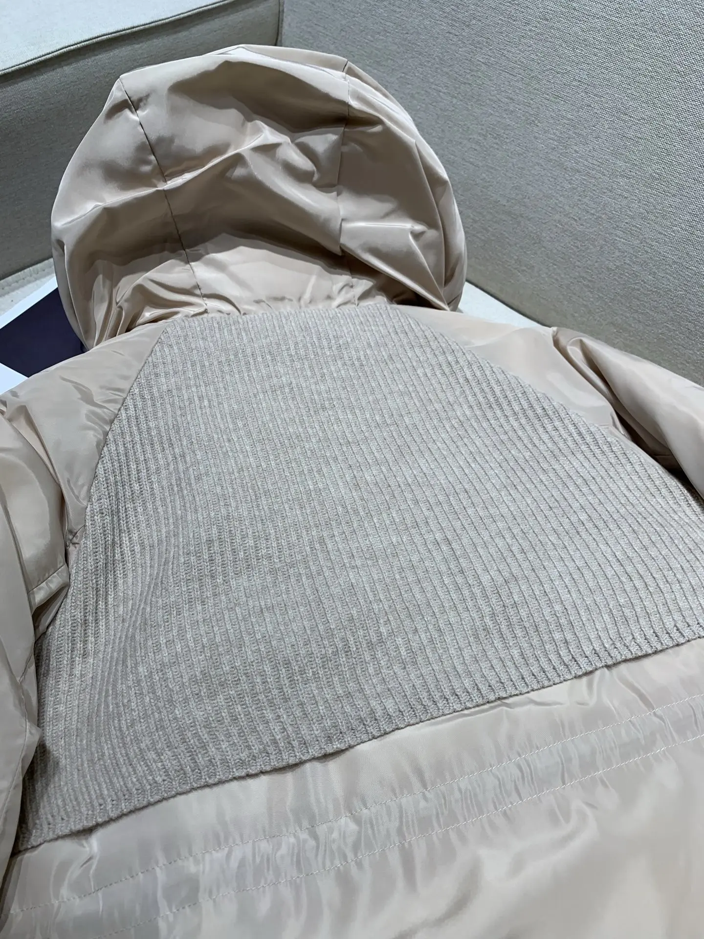 سترة خريف/شتاء متوسطة الطول، بسيطة وأنيقة، بطة بيضاء أسفل، مقنعين، خصر نحيف، ملابس خارجية دافئة للنساء #4