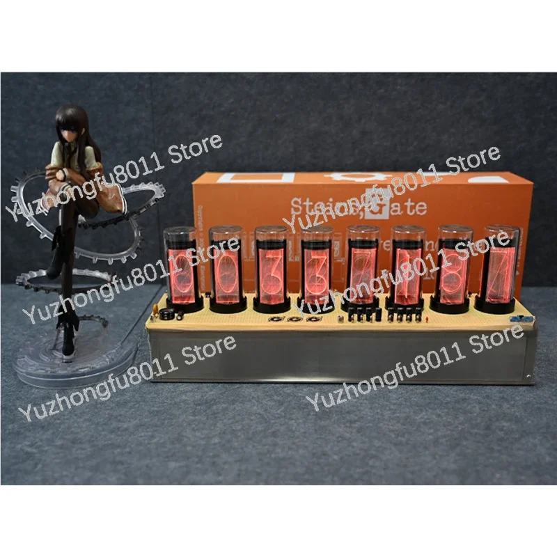 World Line Rate of Change Detector, Nixie Tube Clock,Gate Anime Peripherals / Figure Gift Models, Gifts, Home Decorations