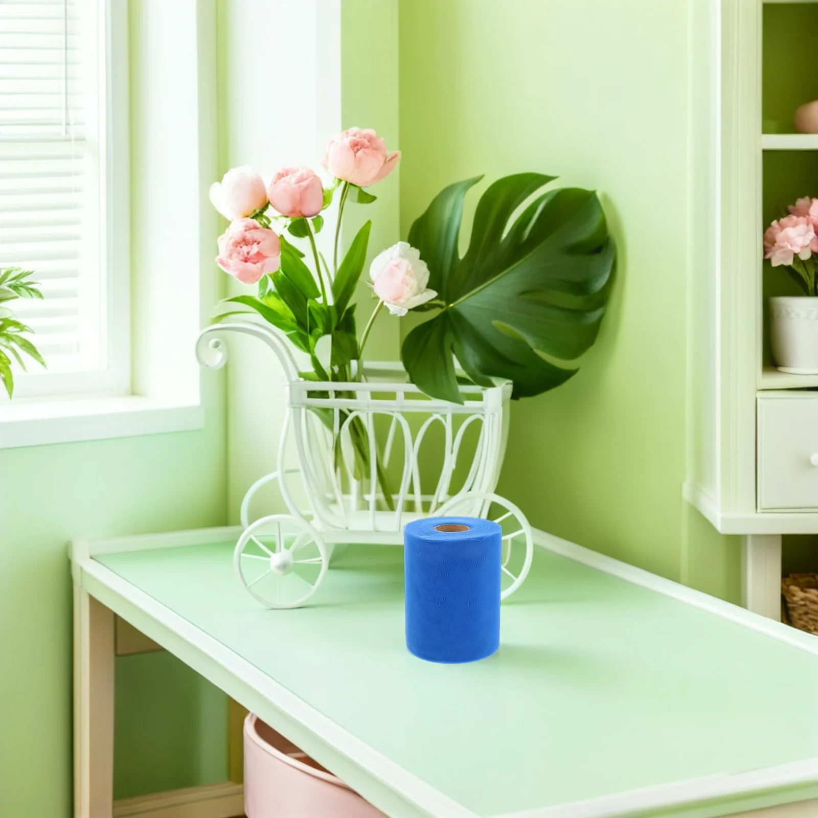 

1 Roll Wedding Decoration Tulle Fabric Soft Polyester Mesh 100 Yards Table Skirt Tulle Fabric Roll DIY Craft Bridal Table Decor