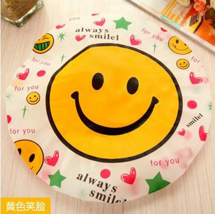 Cute Cartoons Shower Cap Elasticated Waterproof Reusable Bath Hat Girls Women Shower Dry Hair Cap Bathroom Products