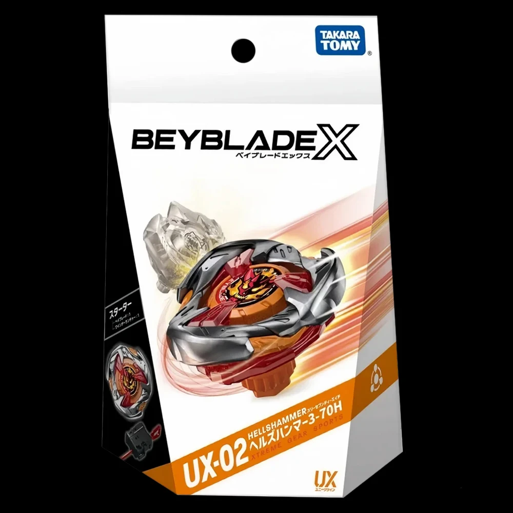 

GENUINE TAKARA TOMY BEY X UX-02 Starter Hell's Hammer 3-70H BLADE