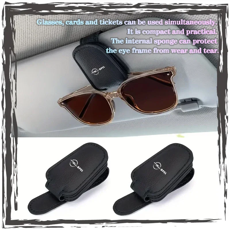 

Sunglasses frames are suitable for car parasols magnetic leather For Opel Astra j Insignia Astra g Corsa Zafira b Mokka Vivaro