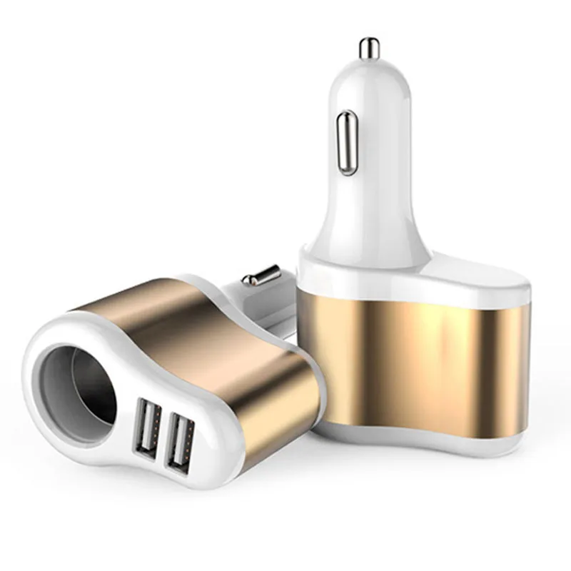 12V-24V Auto Zigarette Leichter Buchse Splitter Stecker Dual USB Ladegerät Adapter 1A + 2,1 A für iPhone samsung Für bmw peugeot passat VW
