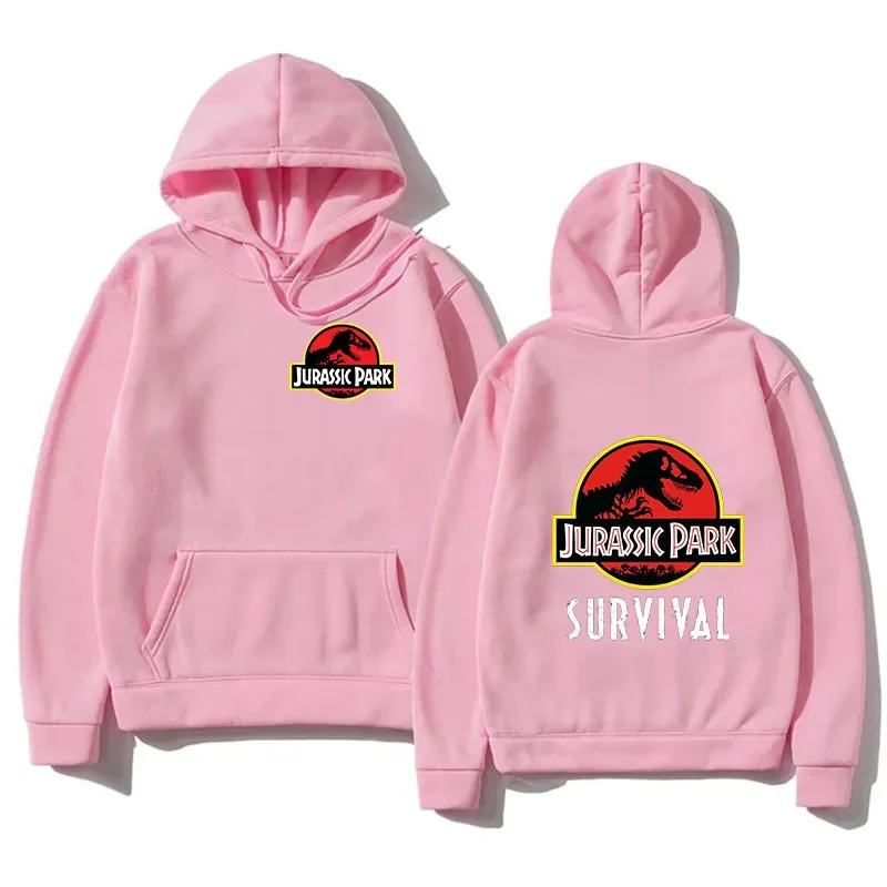 2024 Spring Jurassic Park Printed Hoodie Men Fashion Pullover Casual Women Funny Tops Jurassic World Hoody Cool Men Clothes