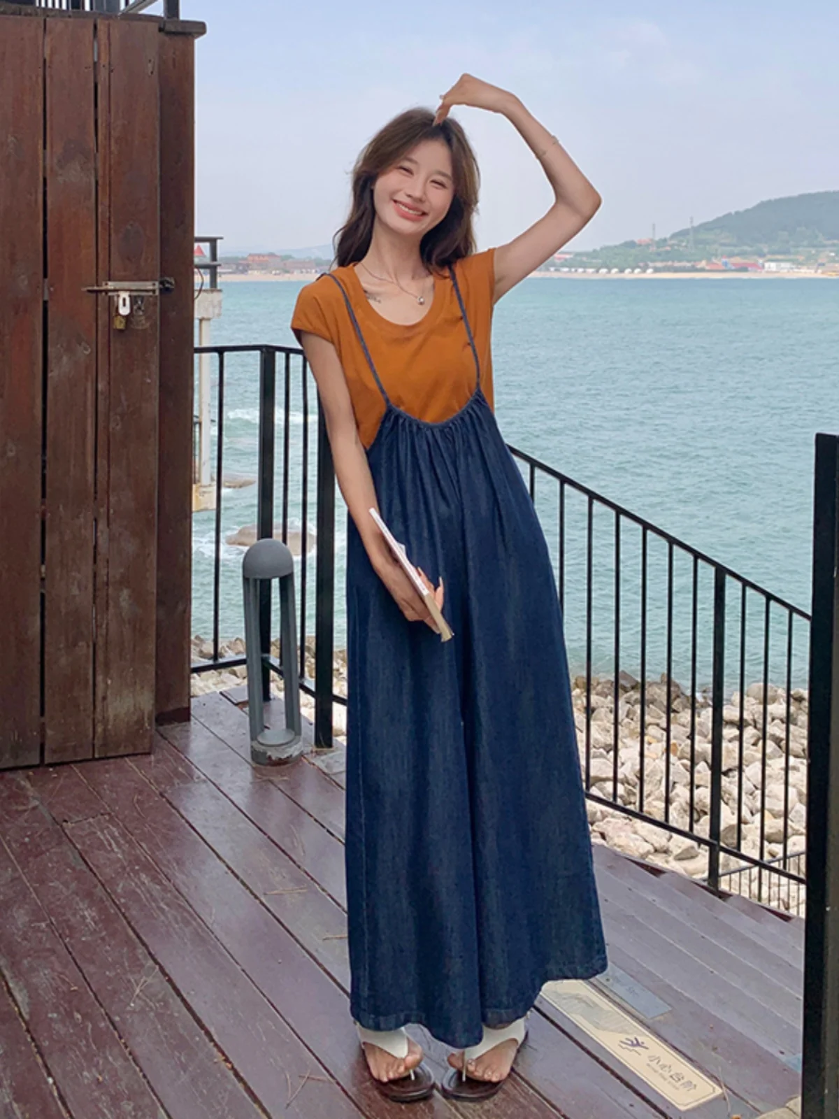 

Ele Design ter Комбинезон женский ort Sve круглый Ne костюм из двух предметов для похудения, летнее новое поступление, ансамбль Faion