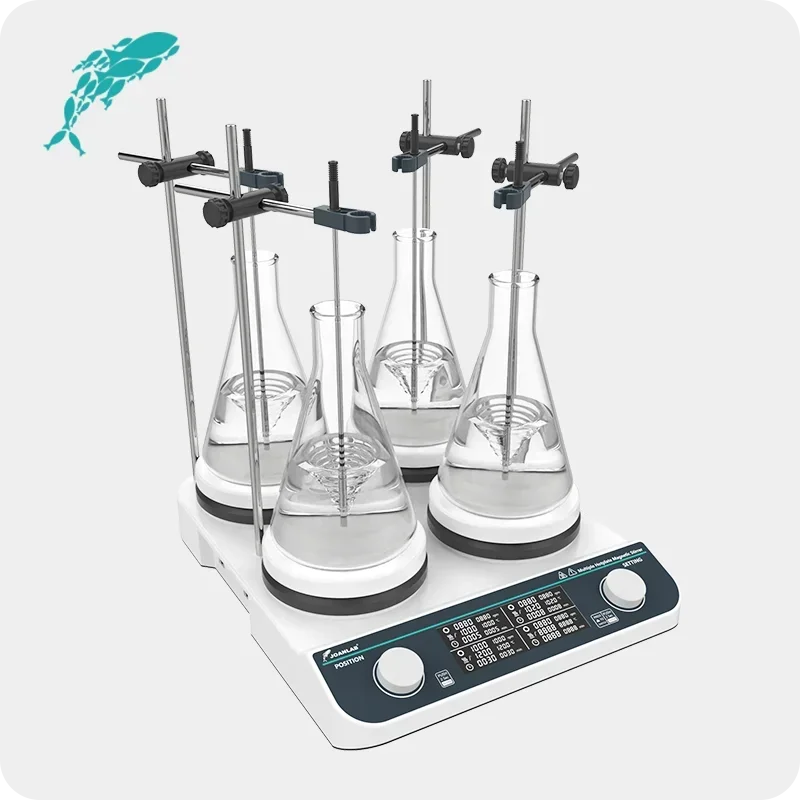 

2026 Premium HHMS-4Max Multi Position Magnetic Hot Plate Stirrer