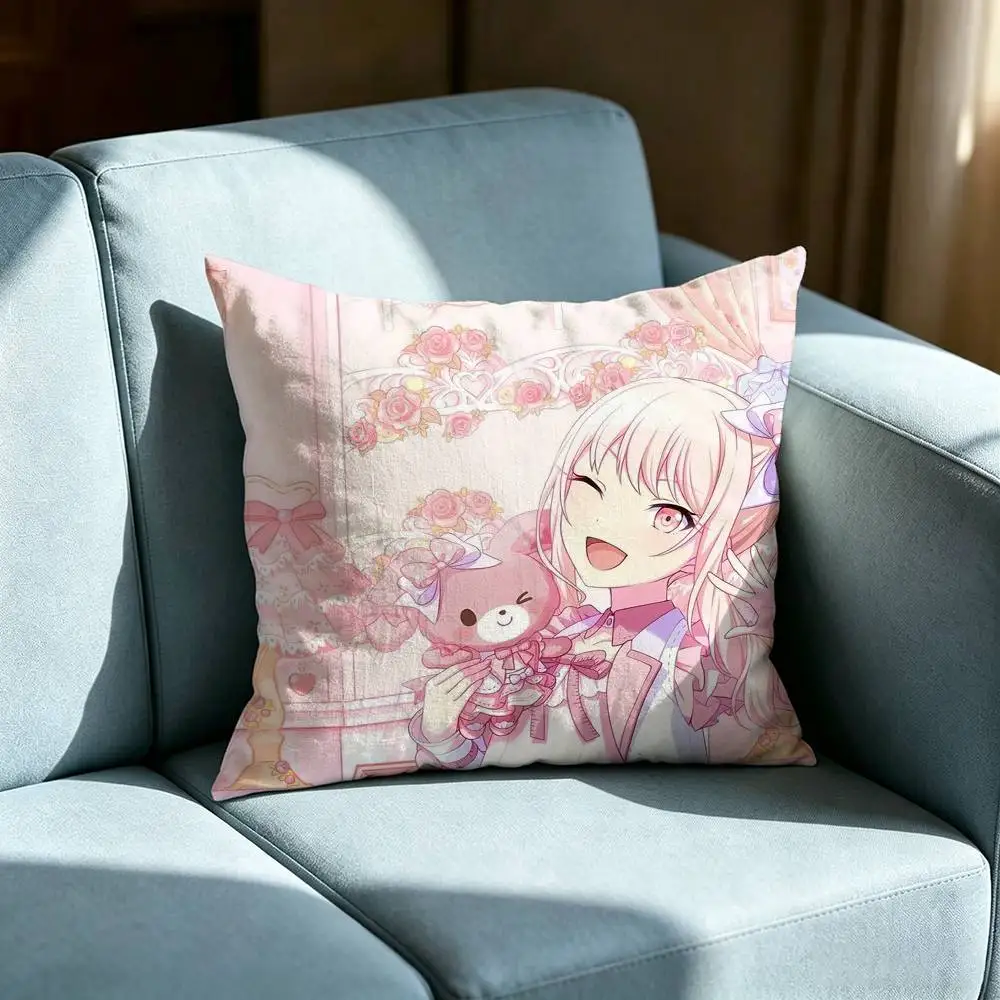 Cute Cartoon Character - Akiyama Mizuki Pillow cover Soft Microfiber Pillowcase Home Sofa Decor Surprise Decorative printed.