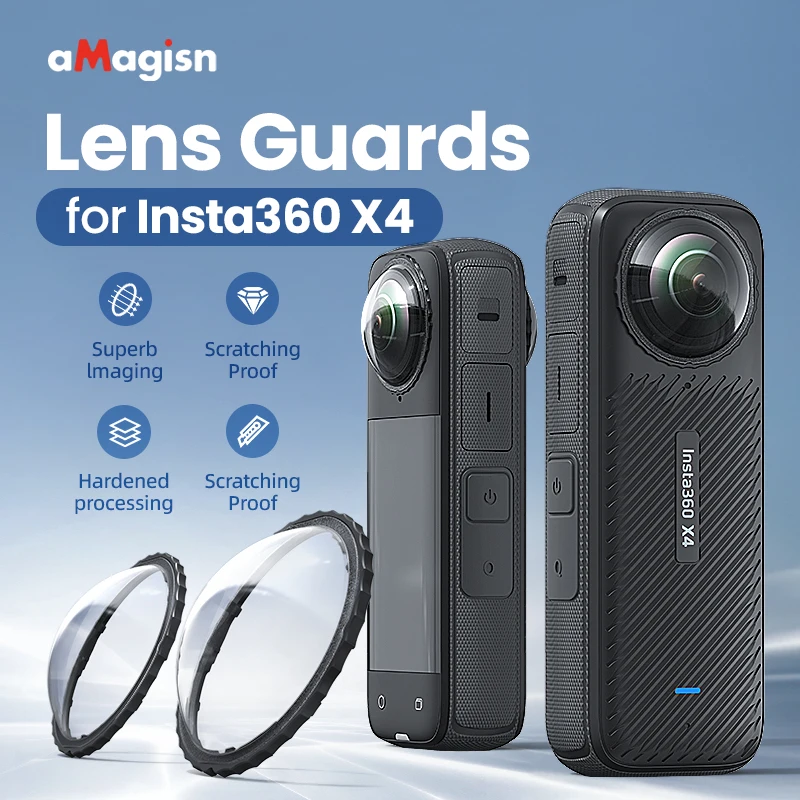 Atualização Protetor De Vidro De Lente Rotativa, Lens Guard para Acessórios Insta360 X4, Capa Protetora