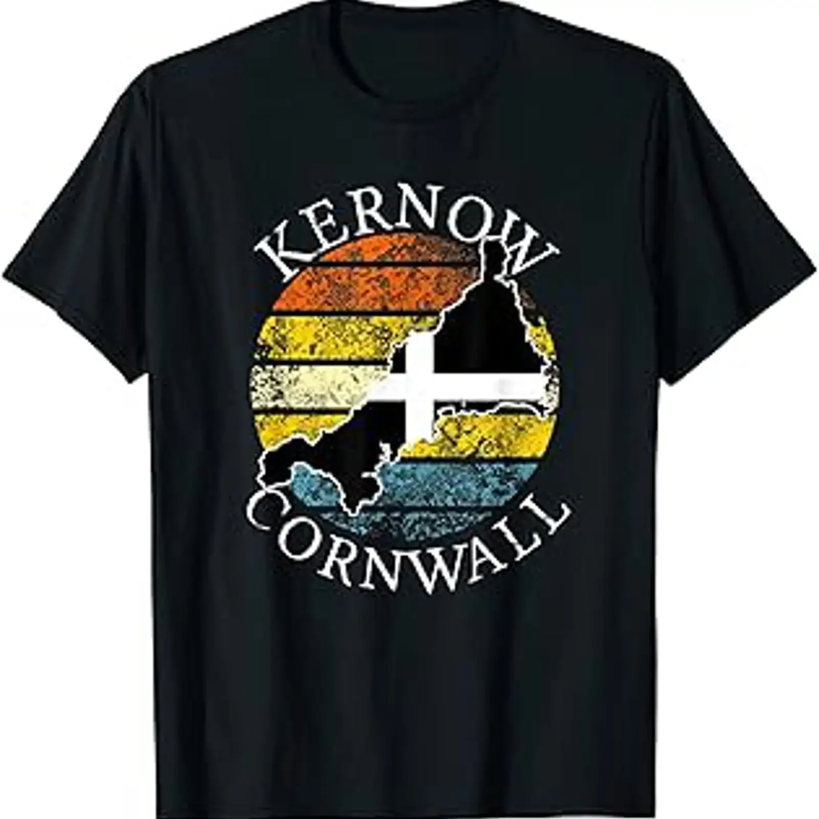 Cornwall England Cornish Summer Holiday T Shirt Kids vintage Washed Soft Stylish Versatile Top For Everyday Wear Casual