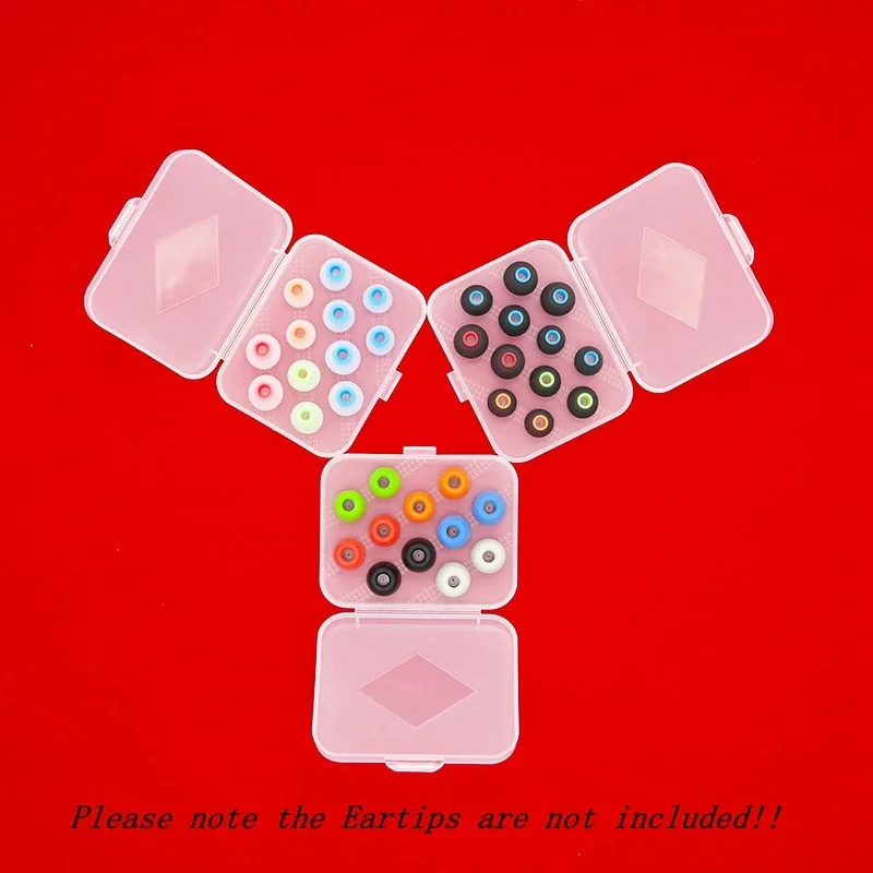 Caja de plástico para auriculares, estuche de espuma viscoelástica, organizador de accesorios, bolsa de almacenamiento