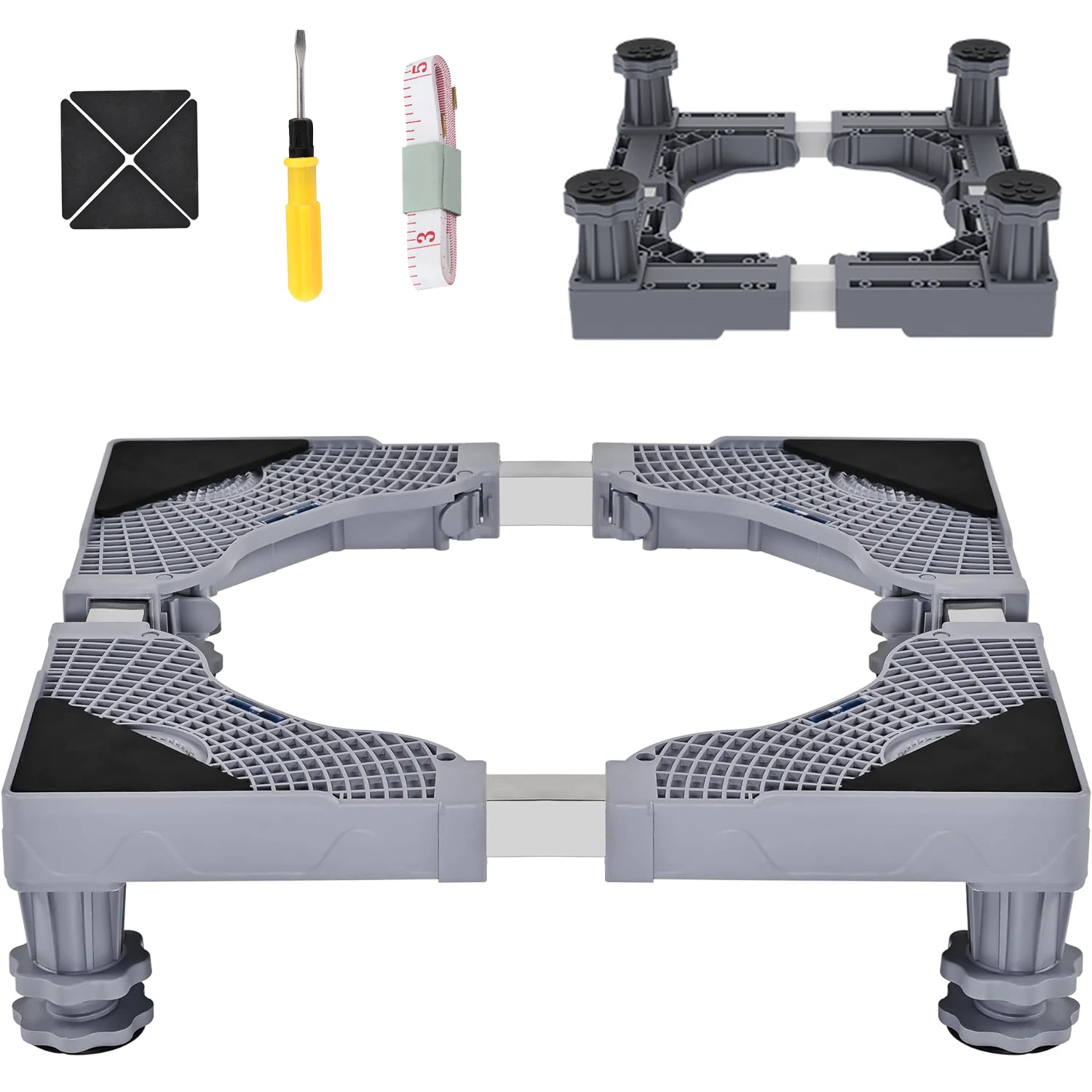 Washing machine base, mini fridge base, 4 sturdy feet, fridge base Washer and dryer base, non-slip