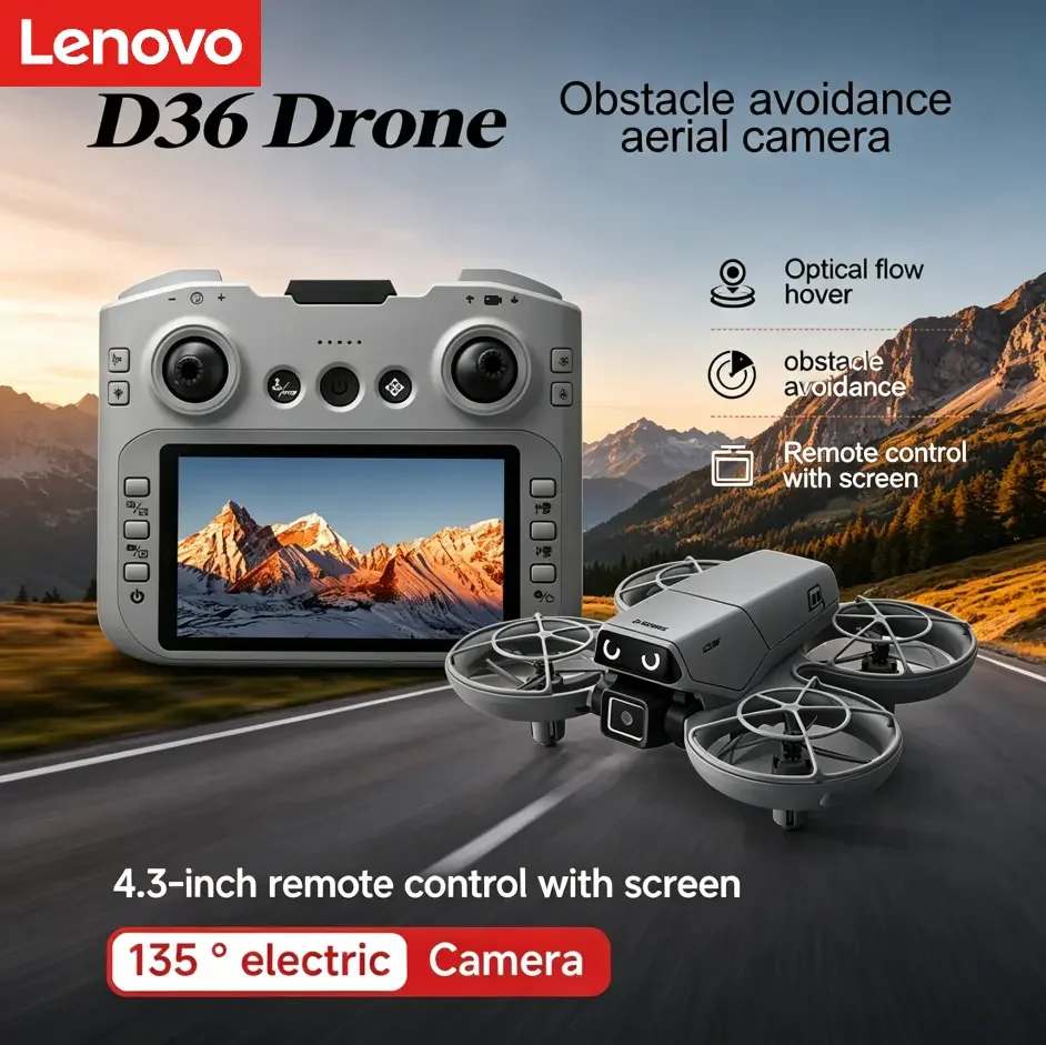 

Lenovo D36 Drone 4K 8K Professional 5G GPS HD Dual Camera Photography Brushless Foldable Quadcopter Motor Hovering RC Drones Toy