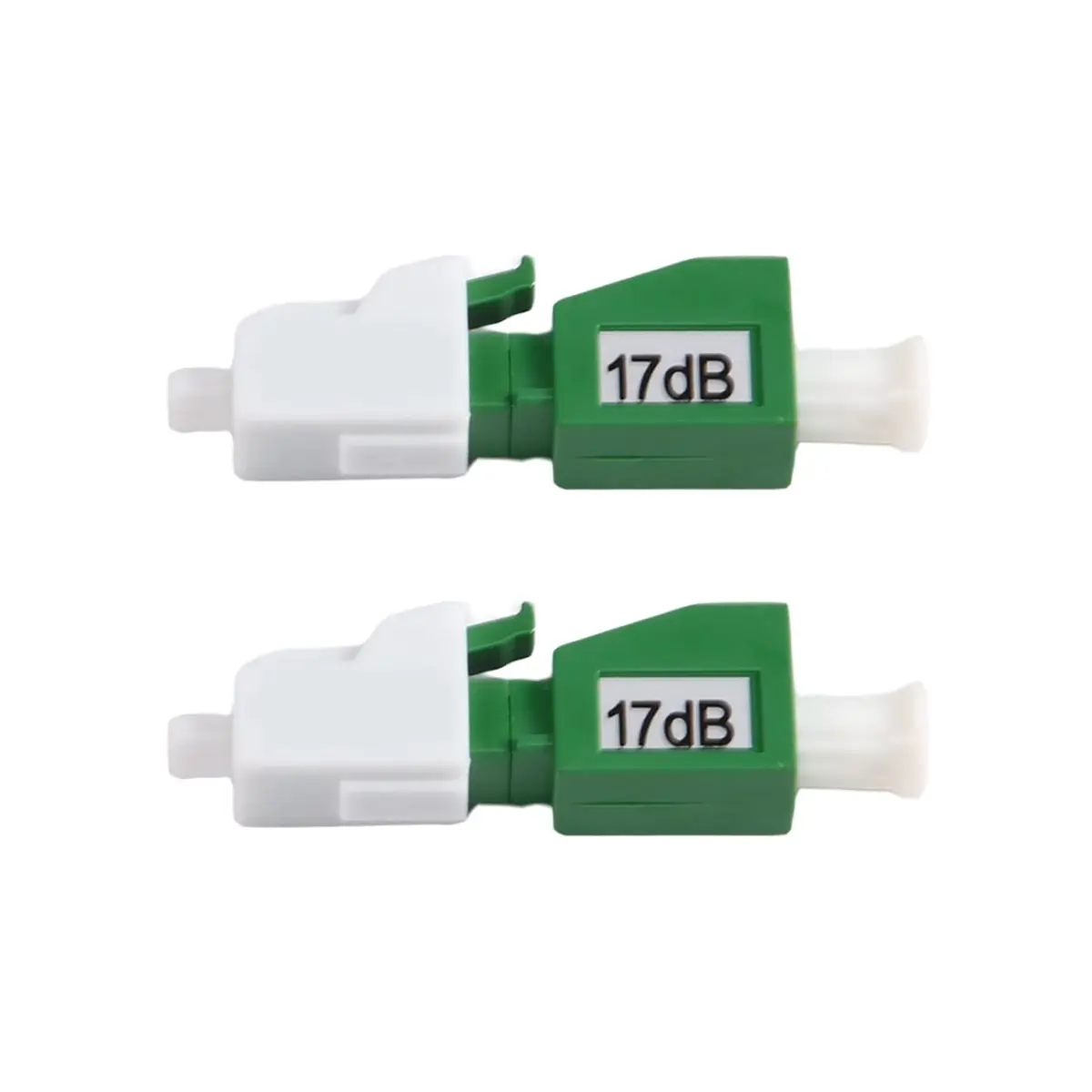 2Pcs LC/ Fiber Attenuator LC/ Optical Attenuator Flange Adapter FTTH Fiber Optic Attenuator Female to Male 17dB