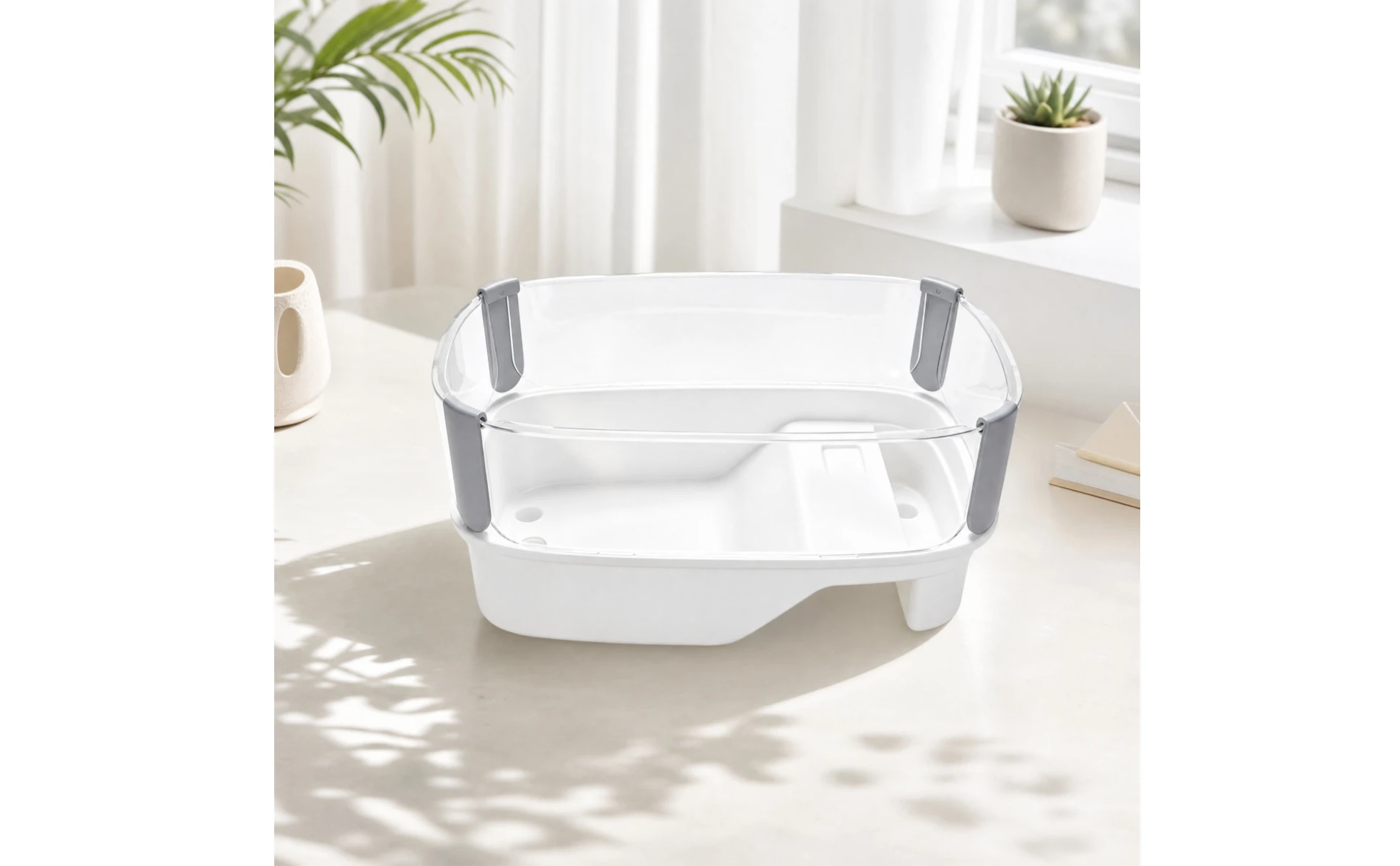 Turtle Aquarium with Basking Platform Stable Escape-Proof Turtle Aquarium Pet Habitat Slim Reptile Enclosure Space-Saving Turtle Aquarium with Basking Platform Stable Escape-Proof Turtle Aquarium Pet Habitat Slim Reptile Enclosure Space-Saving