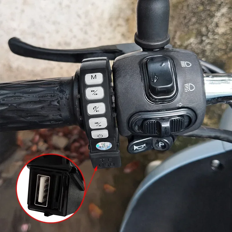 12V Motorfiets Polsband Geluidssysteem Auto Gemonteerde Subwoofer Waterdichte Bluetooth Kan Telefoongesprekken Beantwoorden