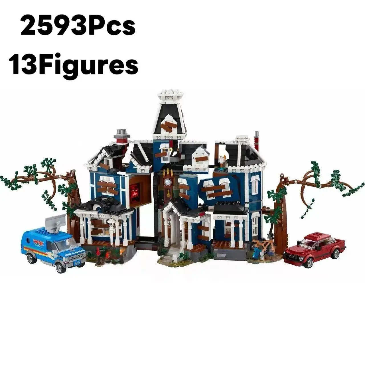 

New Ideas Science TV Series Stranger Event Creel House Sets City Architecture Compatible 11370 Builing Blocks Kid Toys Gift