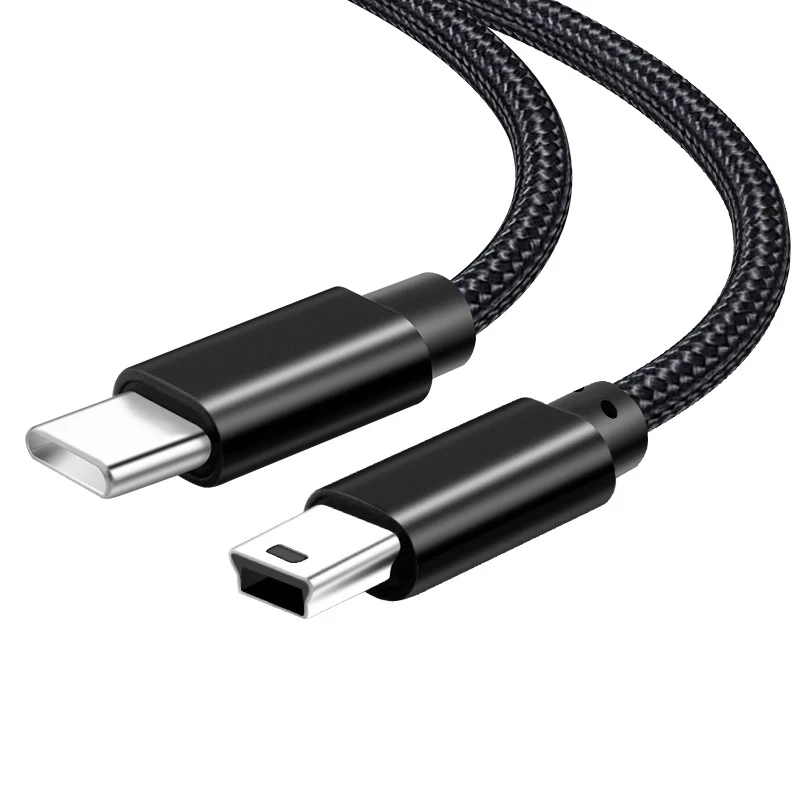 Kabel przejściowy USB typu C na mini USB do kamery MP3 MacBook Pro Kabel do ładowania dysku twardego Złącze transferu danych Kabel Mini USB typu c