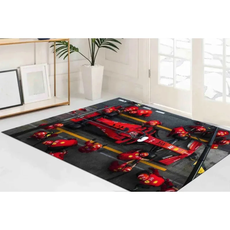 JHN22Charles Leclerc ковер Formula One Pit Stop коврики для комнаты мальчика гаражный коврик мягкий легко чистится подарок на новоселье столовая RoIn6$