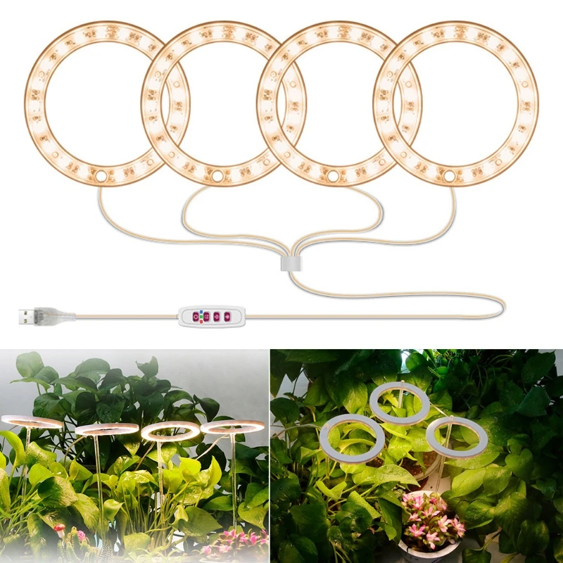 LED Growing Lamps for Plants Full Spectrum Plant Light LED Ring Plants Lights Dropshipping