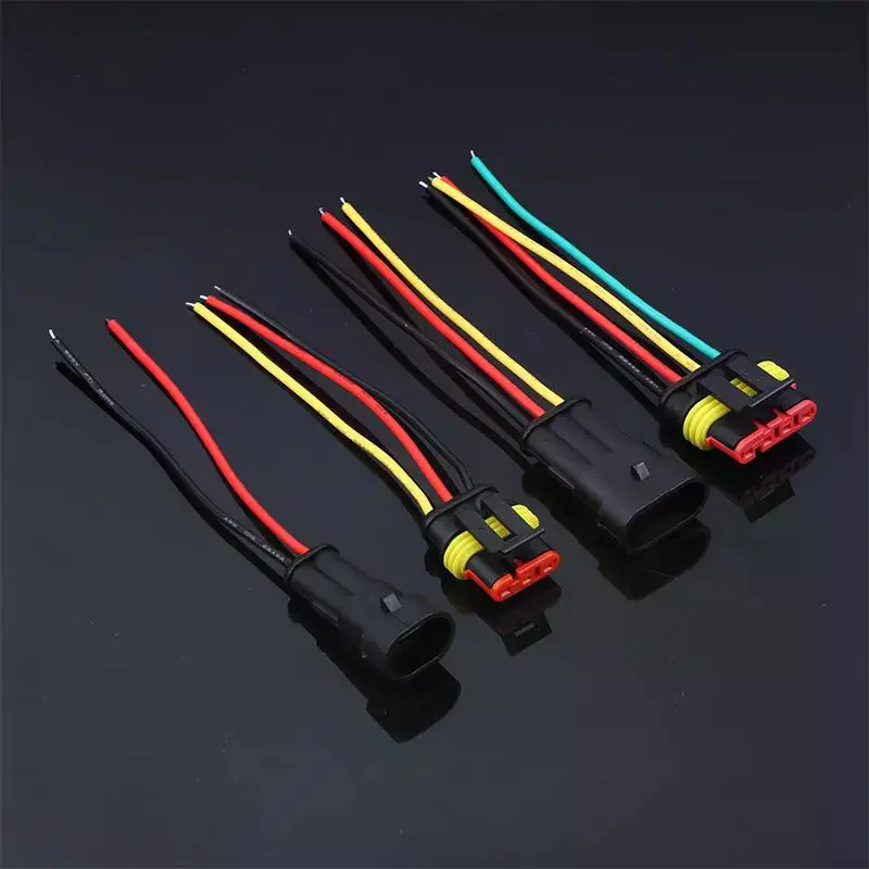 1/2/3/4/5/6ピン電線コネクタ、18AWGオス・メスプラグソケット、車・トラック用クイックディスコネクトワイヤコネクタ