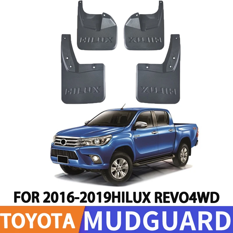 Para 2015-2023 Toyota Hilux Hilux REVO 4WD guardabarros de neumático de coche protector contra salpicaduras guardabarros de rueda delantera y trasera