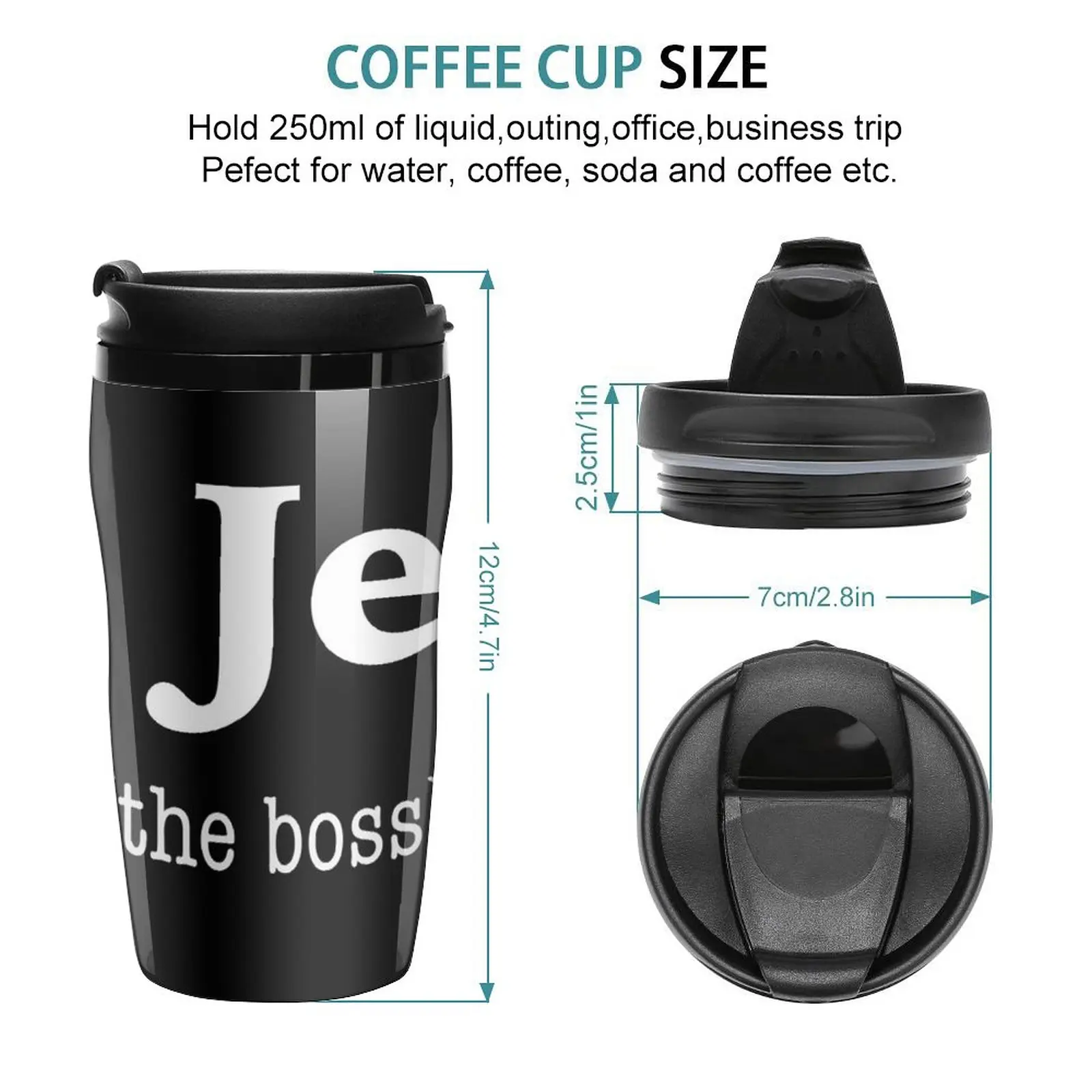 New El Jefe (the boss) Travel Coffee Mug Coffee Cup To Go Coffee Cups Sets Luxury Cup