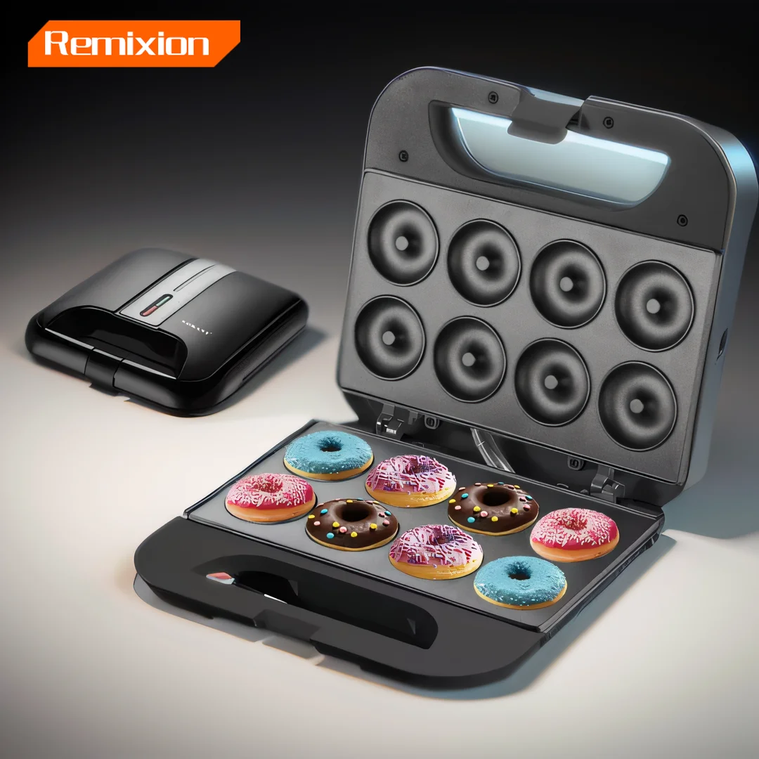 

Безопасная для детей десертная закуска с антипригарной поверхностью делает 8 небольших пончиков мини-машина для пончиков