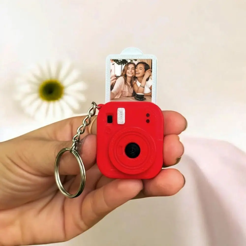 Tragbarer Mini-Kamera-Schlüsselanhänger, Metall-Schlüsselring, leichter 3D-Druck-Kamera-Anhänger, dekoratives Mehrzweck-Taschenhängedekor – Detail 9