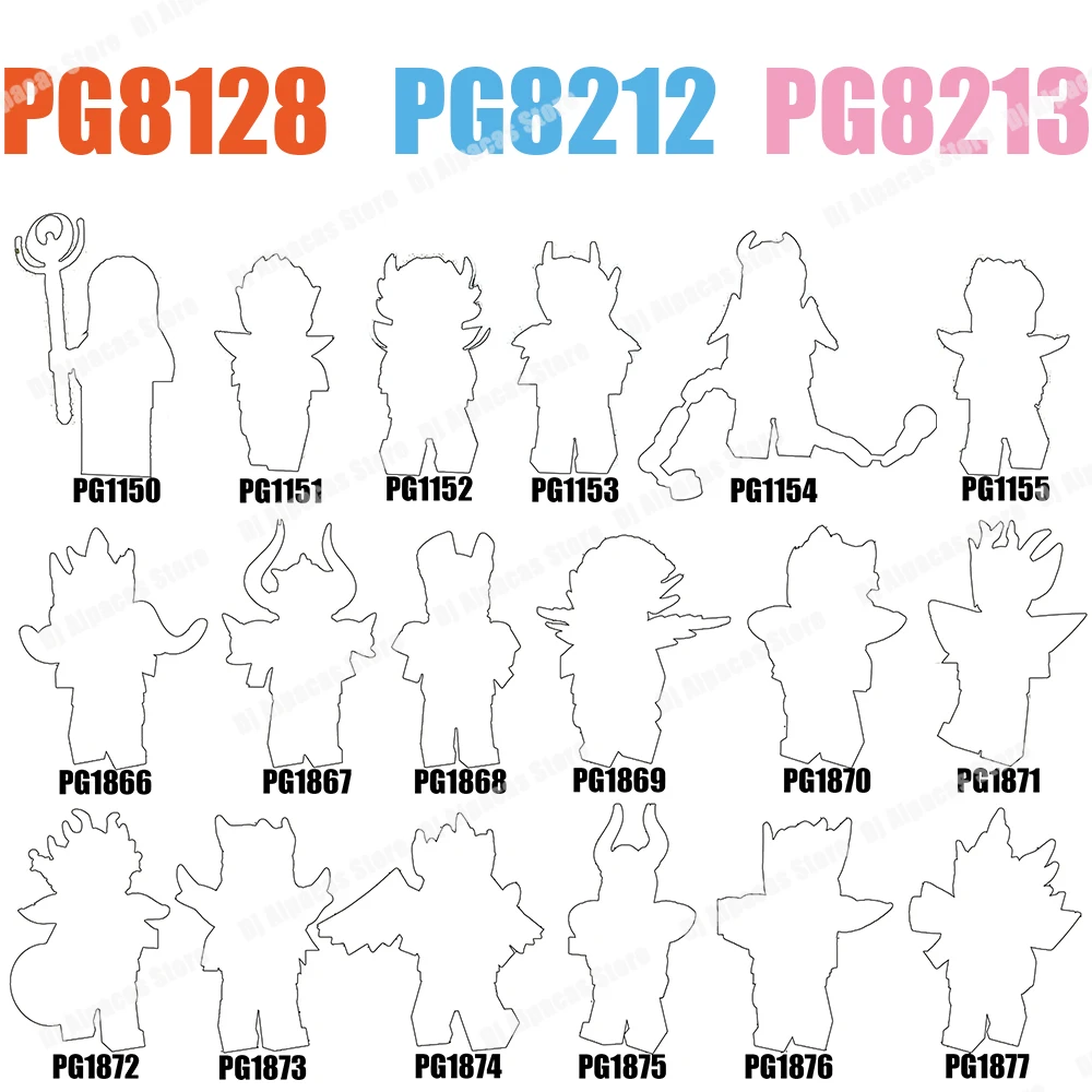 

PG 8128 PG8212 PG8213 Anime Constellation Figures Building Blocks Toys