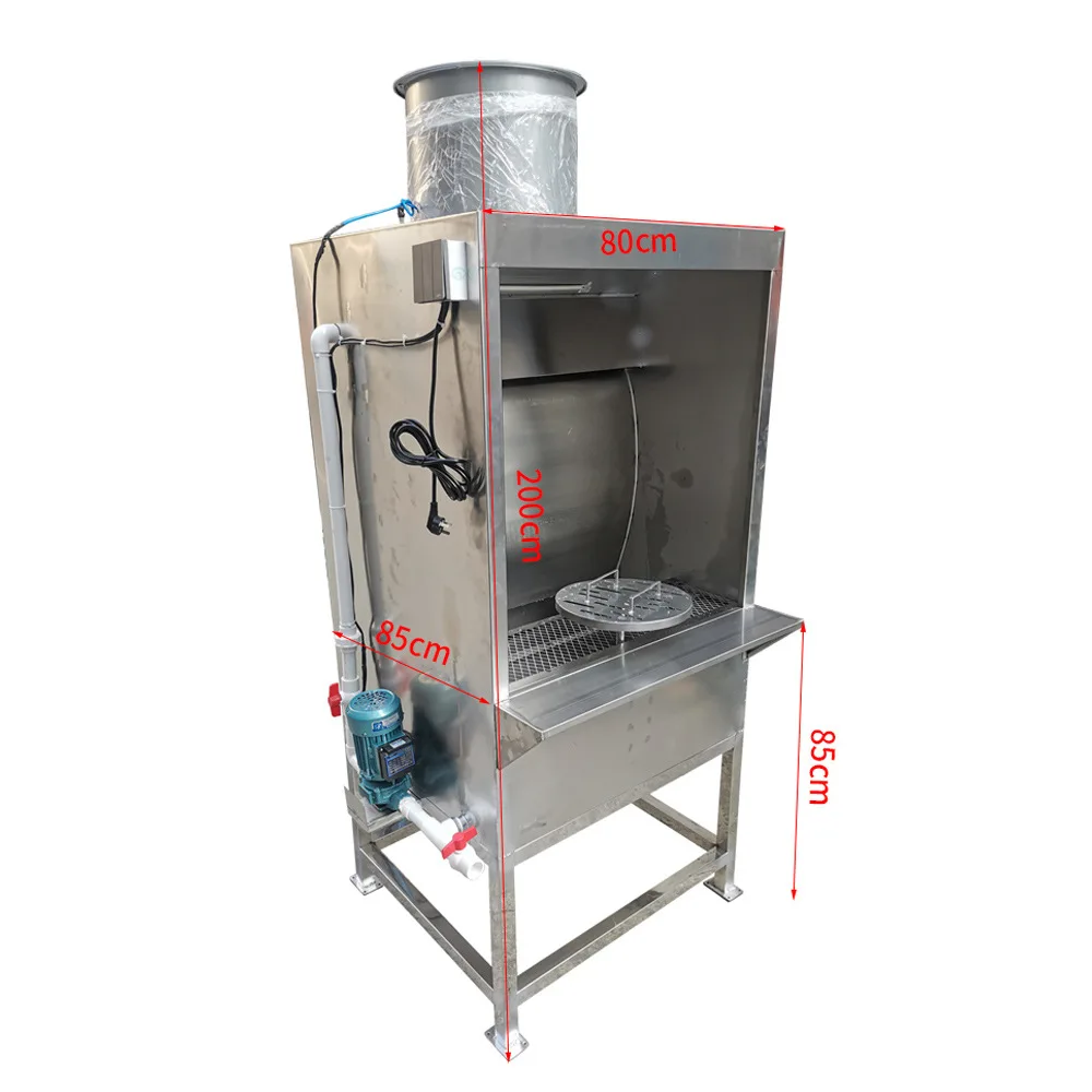 Customizable environmentally friendly painting water curtain cabinet painting table small water circulation paint mist view 2