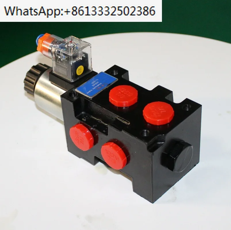 HSV6 Selective Flow Diverter  Oil Switch Valve Drainage Valve 12V24V Optional  Hydraulic 2-position 6-way