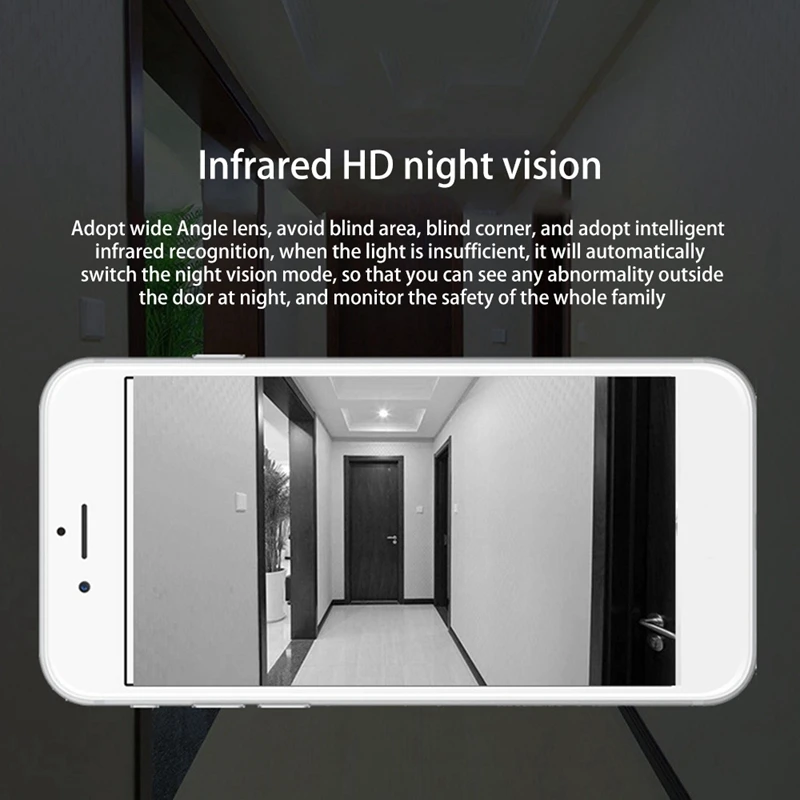 Sonnette intelligente HD 1080P, wi-fi, caméra de sécurité sans fil, interphone vidéo, vision nocturne