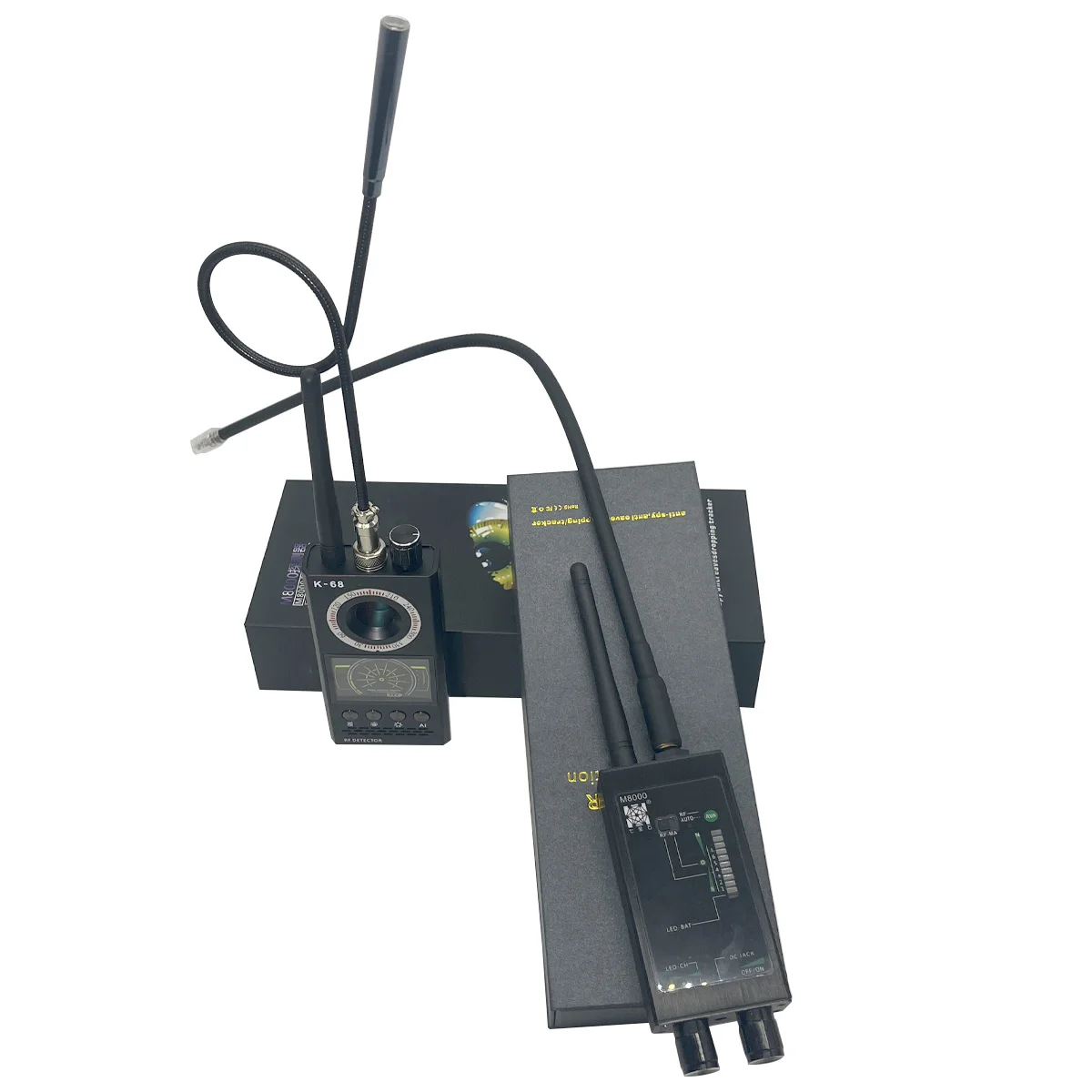 Terminador de rastreamento K-68, bateria de 8 a 10 horas de duração, alerta de vibração, para GPS, câmera oculta e detecção de dispositivo de escuta