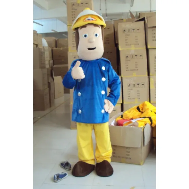 

Fireman Sam Mascot Costume Fancy Dress Adult Size for Halloween Party Event Dress Party Clothing